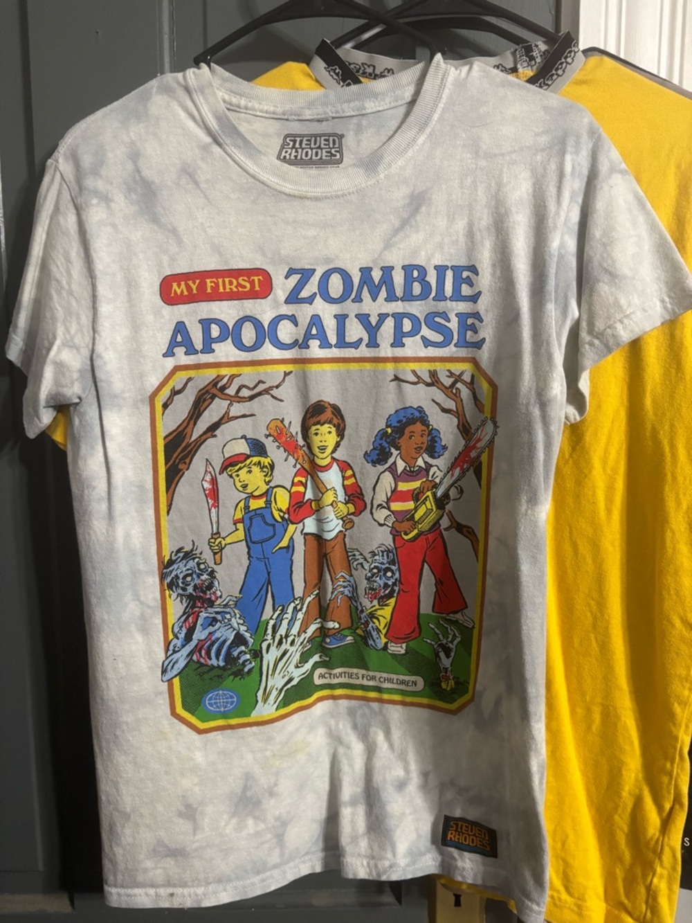 Kids "My First Zombie Apocalypse" Graphic Tee - White